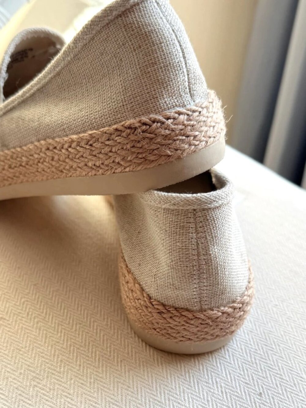 Esprit Nadine Women's Espadrille Slip On Canvas Crochet Beige Size 8.5 NWOB - Picture 5 of 13